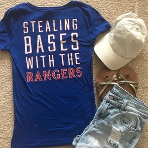 ✨SALE✨PINK Rangers V-Neck Tee